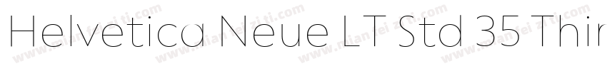 Helvetica Neue LT Std 35 Thin字体转换